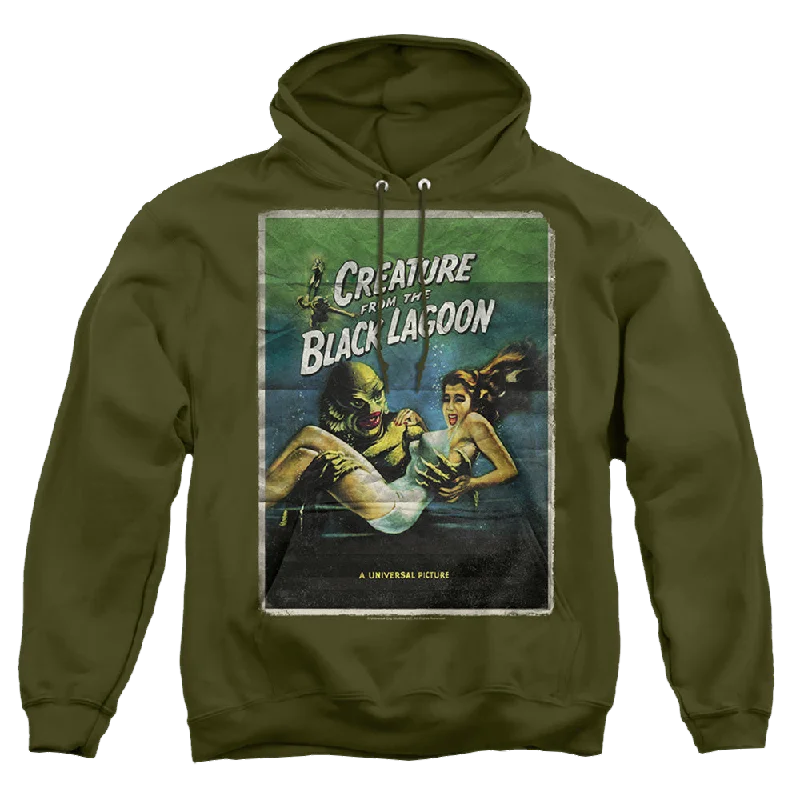 Price Drop cool hoodieUniversal Monsters Creature One Sheet - Pullover Hoodie