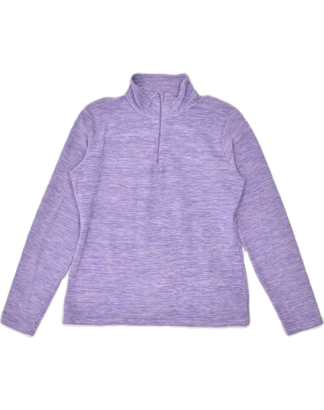 Unbeatable Prices fashionable hoodieMOUNTAIN WAREHOUSE Womens Loose Fit Full Zip Fleece Jumper UK 12 Medium Purple