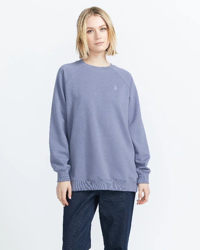 Flash Sale vibrant athletic hoodieStone Magic Boyfriend Crew Sweatshirt - Denim