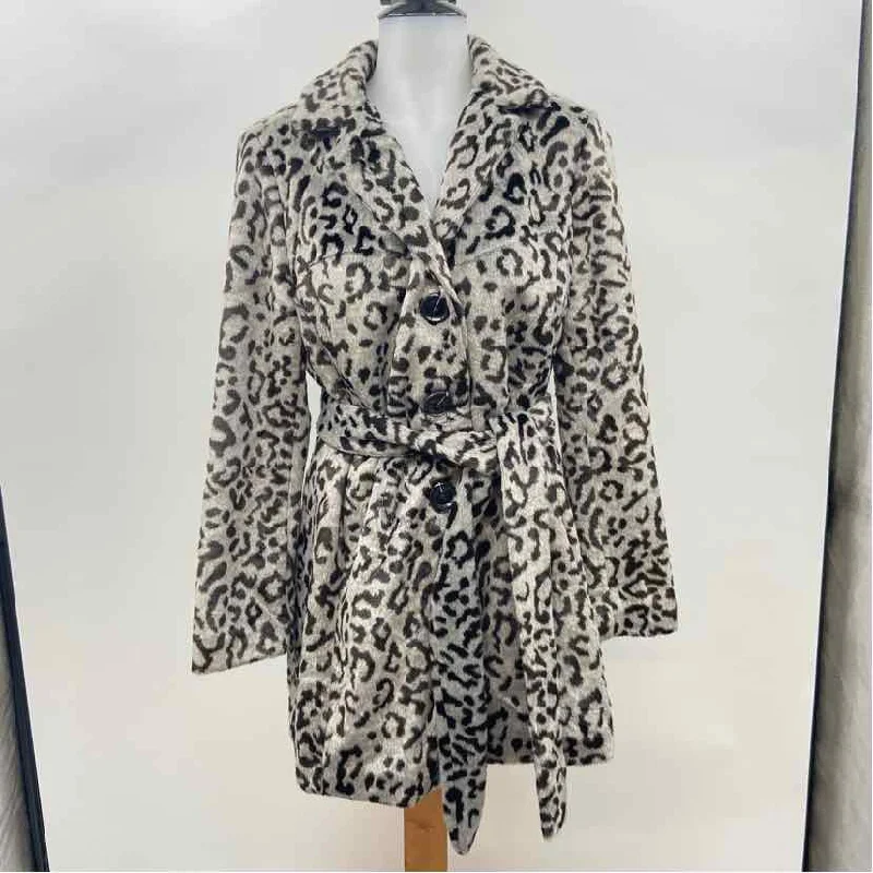 Incredible Offers functional coatChico's Women's Size S Gray Leopard Jacket