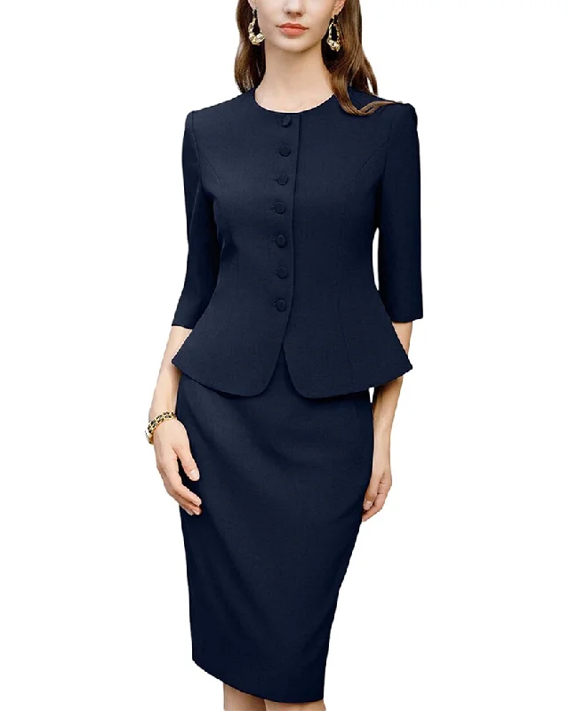 Anette 2Pc Blazer & Skirt Set