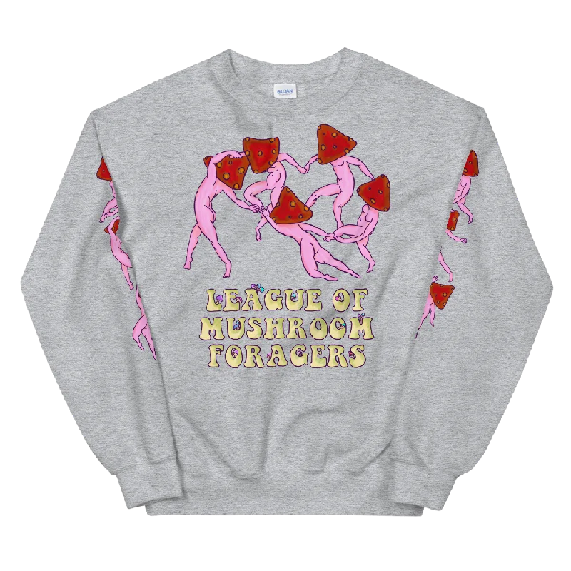 Limited Time minimalist gym sweatshirtLeague of Mushroom Foragers Graphic Sweatshirt Limited Time minimalist gym sweatshirtLeague of Mushroom Foragers Graphic Sweatshirt