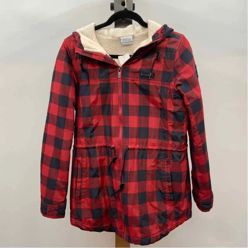 Low Prices casual sports coatColumbia Women's Size M Red Checkered Coat