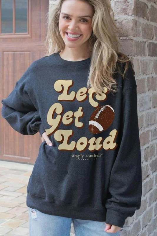 Best Bargains athletic casual sweatshirtSimply Southern Let’s Get Loud Sweatshirt for Women in Black | CREW-LOUD-BLACK Best Bargains athletic casual sweatshirtSimply Southern Let’s Get Loud Sweatshirt for Women in Black | CREW-LOUD-BLACK