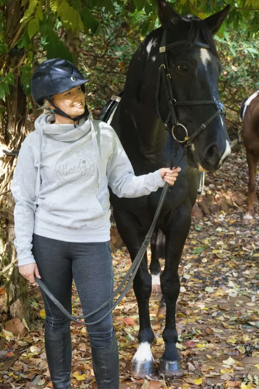 Hardy Equestrian Women's Cowl Neck Grey Hoodie