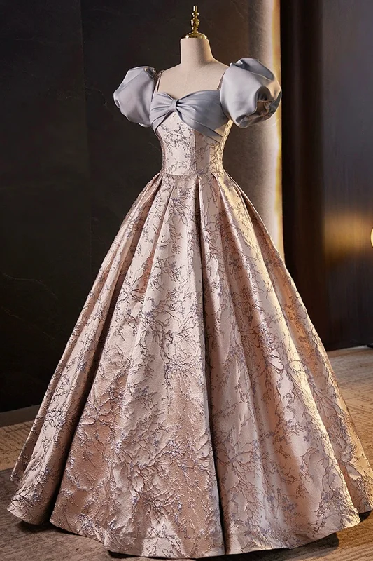 Best Seller Beautiful Satin Long Prom Dress, A-Line Short Sleeve Evening Party Dress Best Seller Beautiful Satin Long Prom Dress, A-Line Short Sleeve Evening Party Dress