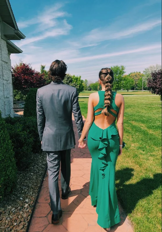 Closeout satin dressElegant Green Sleeveless Mermaid Prom Dress,Green Formal Dress Y5197 Closeout satin dressElegant Green Sleeveless Mermaid Prom Dress,Green Formal Dress Y5197