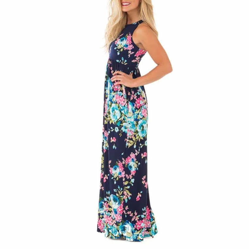 Bargain Bin boho-chic dressRomantic Bohemian Summer Long Floral Women’s Dress