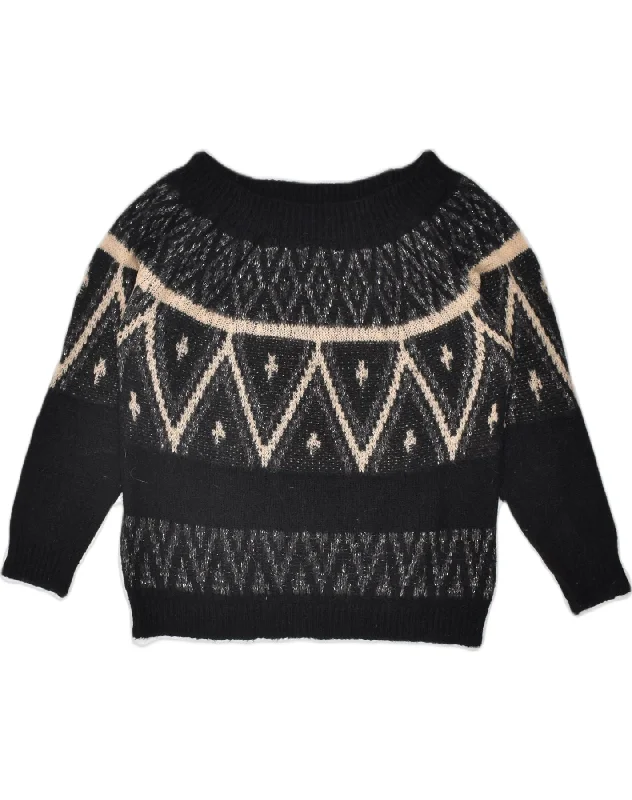 Don't Miss urban hoodieMOTIVI Womens Boat Neck Jumper Sweater UK 18 XL Black Geometric Don't Miss urban hoodieMOTIVI Womens Boat Neck Jumper Sweater UK 18 XL Black Geometric