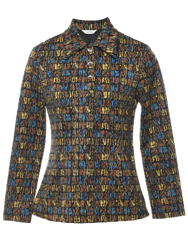 Act Now casual sports coatLong Sleeved Printed Top - M