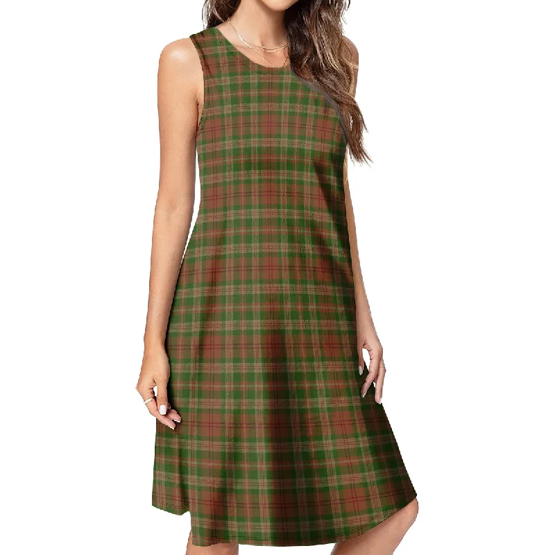 Today's Special Pierce Tartan Womens Casual Dresses