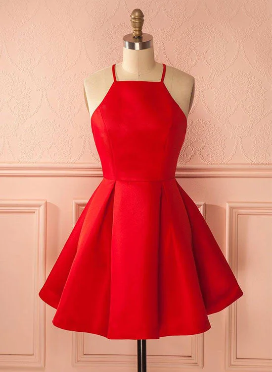 Exclusive Online Offer Charming A-line Red Short Prom Dress, Red Homecoming Dress