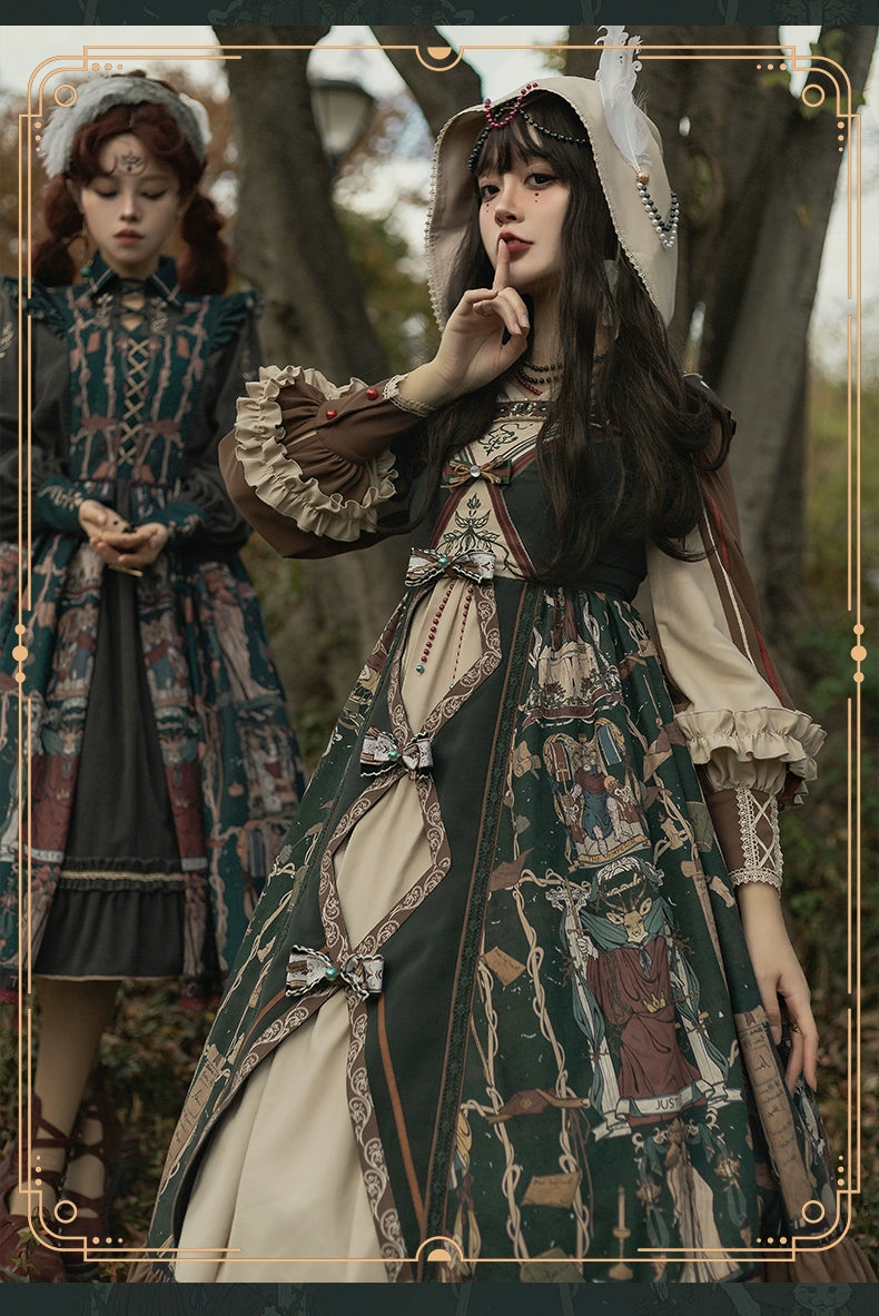 Weekend Deal relaxed fit dressYingLuoFu~Tarot~Elegant Lolita Dress Classicl Court Style Lolita OP Salopette Weekend Deal relaxed fit dressYingLuoFu~Tarot~Elegant Lolita Dress Classicl Court Style Lolita OP Salopette