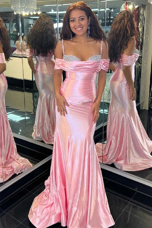 Bargain Prices one-shoulder dressSilver Cold Sleeves Beaded Ruched Mermaid Prom Dress Y5724 Bargain Prices one-shoulder dressSilver Cold Sleeves Beaded Ruched Mermaid Prom Dress Y5724