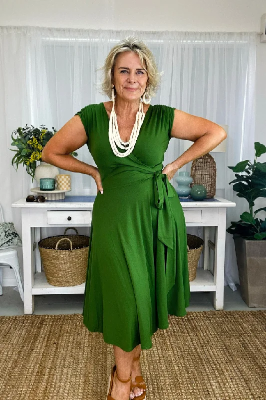 Exclusive Offers tiered dressWrap Dress - Garden