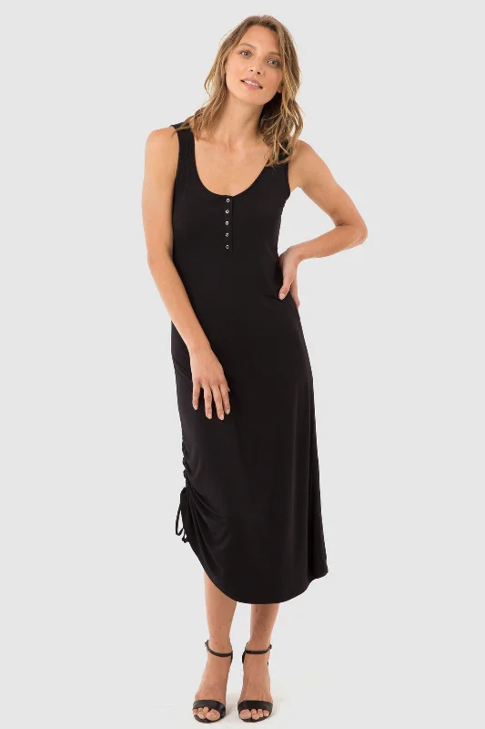 Weekend Flash Sale shift dressHenley Tank Dress - Black