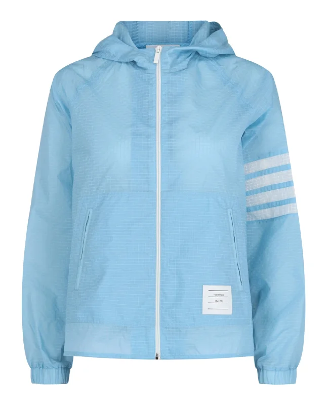 Massive Deals winter coatThom Browne Womens Ultralight Ripstop 4-Bar Anorak