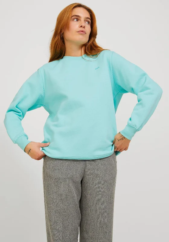 Weekend Special minimalist hoodieJJXX Abbie Crew Neck Sweatshirt, Aruba Blue