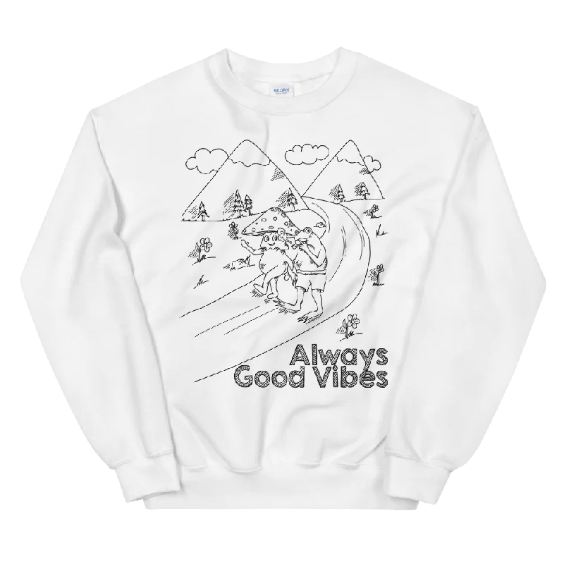 Unbeatable Prices trendy gym wear hoodieAlways Good Vibes Graphic Sweatshirt