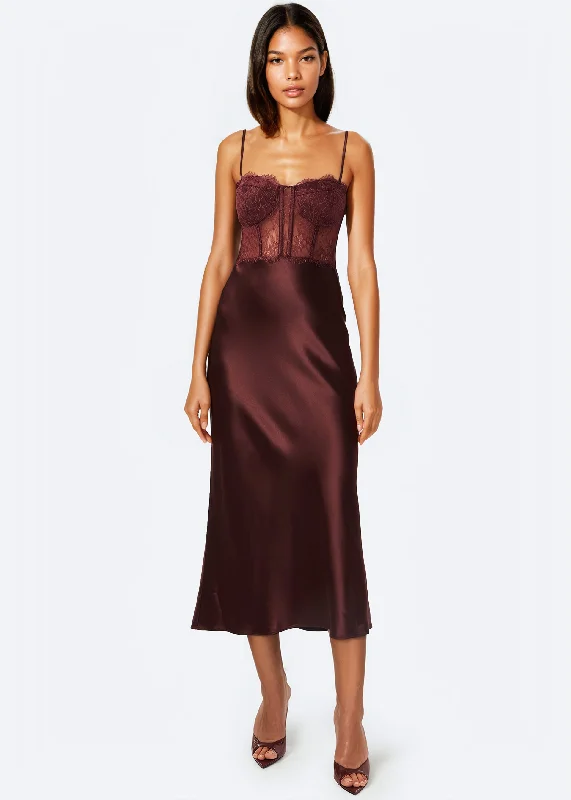Act Now Maureen Dress Cranberry