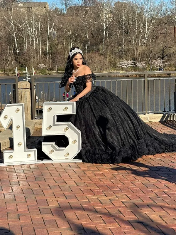 Unbeatable Prices casual knit dressBlack Off The Shoulder Ball Gown, Sweet 15 Dress Y5749 Unbeatable Prices casual knit dressBlack Off The Shoulder Ball Gown, Sweet 15 Dress Y5749