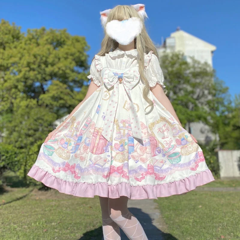 Miss Tao~Socialite Party~Sweet Lolita Tea Party Summer JSK Dress