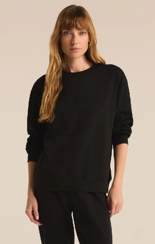 Mega Sale fashionable gym hoodieZ-Supply Classic Boyfriend Fleece Sweatshirt - BLACK Mega Sale fashionable gym hoodieZ-Supply Classic Boyfriend Fleece Sweatshirt - BLACK