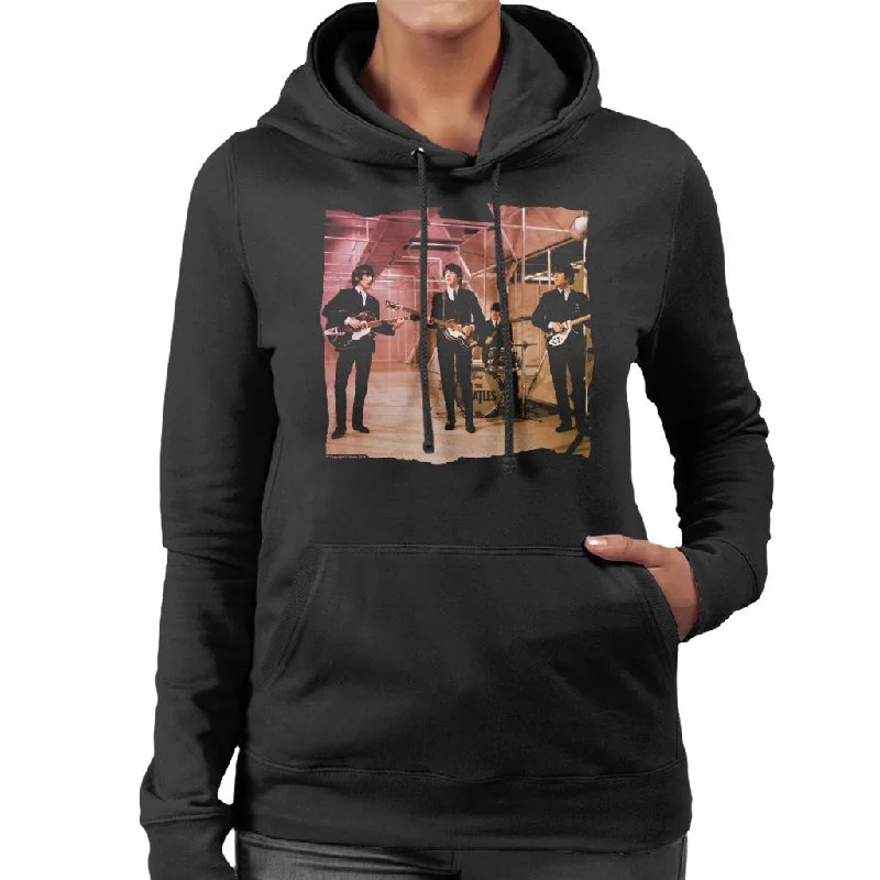 YEAR-End Clearance lightweight pullover hoodieTV Times Beatles Lennon McCartney Show Performance Women's Hooded Sweatshirt