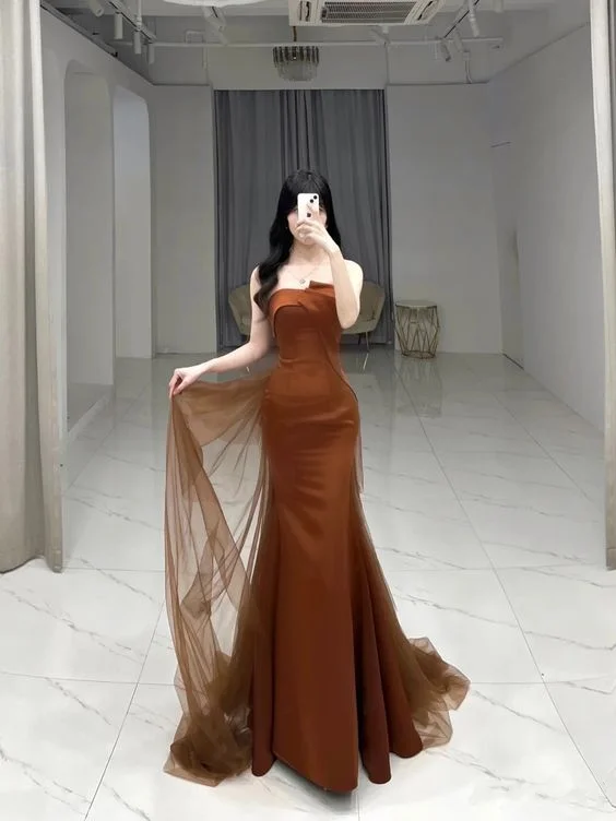 New Markdowns modern dressElegant Strapless Mermaid Long Evening Dress,Formal Gown Y2068 New Markdowns modern dressElegant Strapless Mermaid Long Evening Dress,Formal Gown Y2068