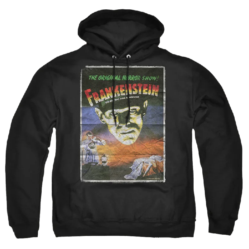 Deal Dash chic workout hoodieUniversal Monsters Frankenstein One Sheet - Pullover Hoodie Deal Dash chic workout hoodieUniversal Monsters Frankenstein One Sheet - Pullover Hoodie