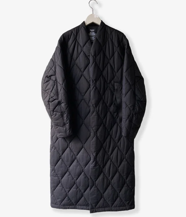 Flash Sale modern outerwearPHEENY/NYLON RIP QUILTING COAT(BLACK)