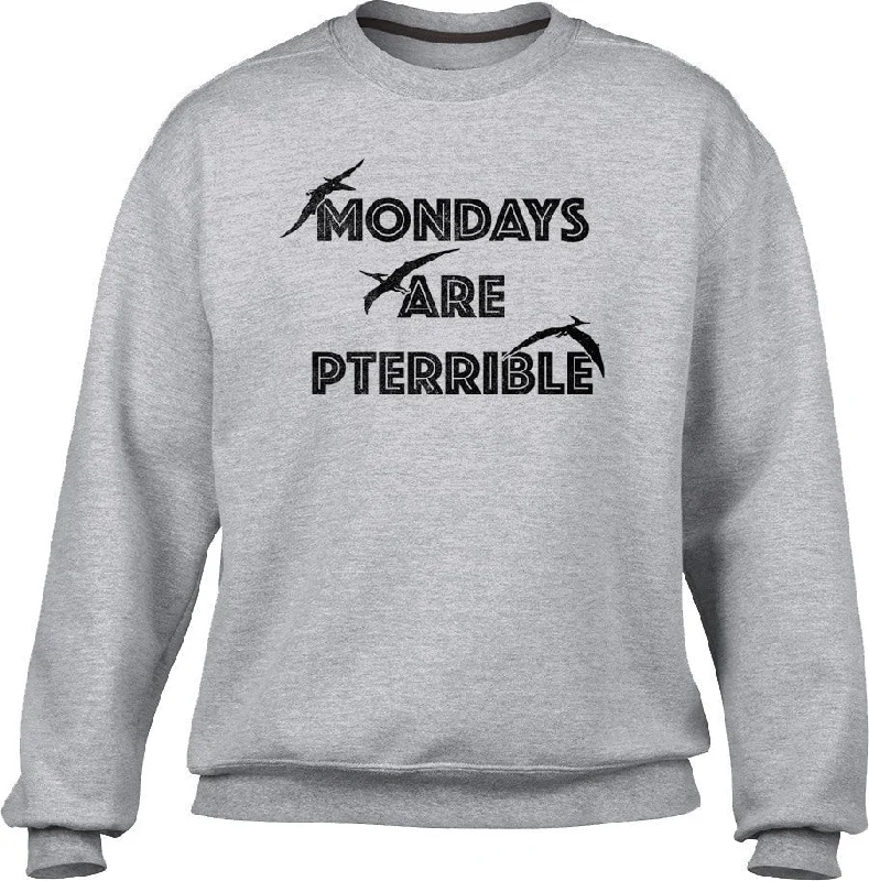 Super Sale luxury fitness sweatshirtUnisex Mondays Are Pterrible Sweatshirt - Funny Dinosaur Shirt Super Sale luxury fitness sweatshirtUnisex Mondays Are Pterrible Sweatshirt - Funny Dinosaur Shirt