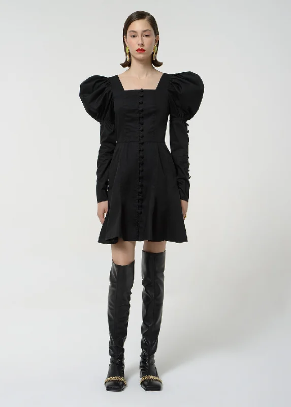 Friends and Family Sale pleated dressPUFF SLEEVES DOLL DRESS