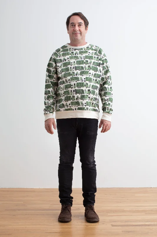 Final Markdown comfy workout sweatshirtAdult Sweatshirt - Garbage & Recycling Green