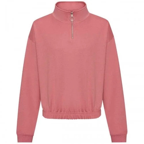 Quick Sale warm athletic hoodieAwdis Womens/Ladies Cropped Sweatshirt