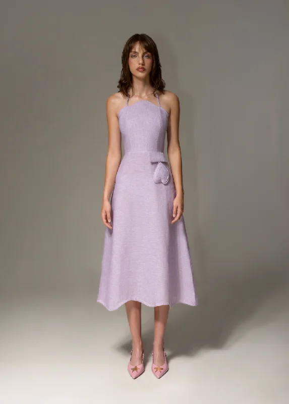 Value Deals draped dressSWEETHEART LILAC DRESS