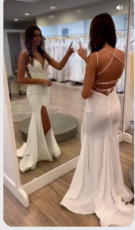 Lowest Prices bodycon dressWhite Sequins Mermaid Backless Long Evening Dresses Y1638 Lowest Prices bodycon dressWhite Sequins Mermaid Backless Long Evening Dresses Y1638