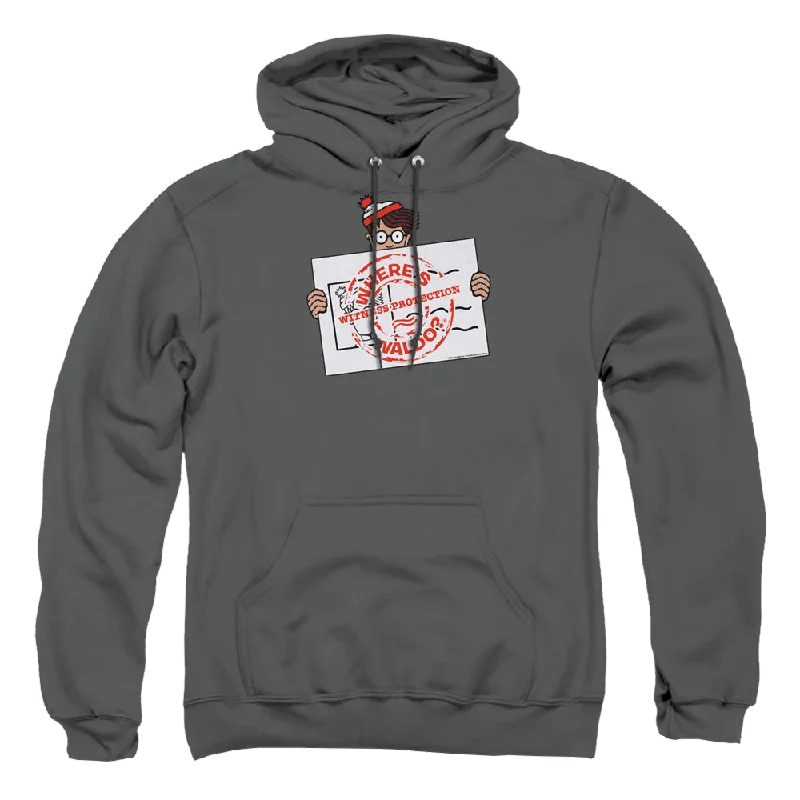 Mega Sale fleece-lined hoodieWhere's Waldo Witness Protection - Pullover Hoodie
