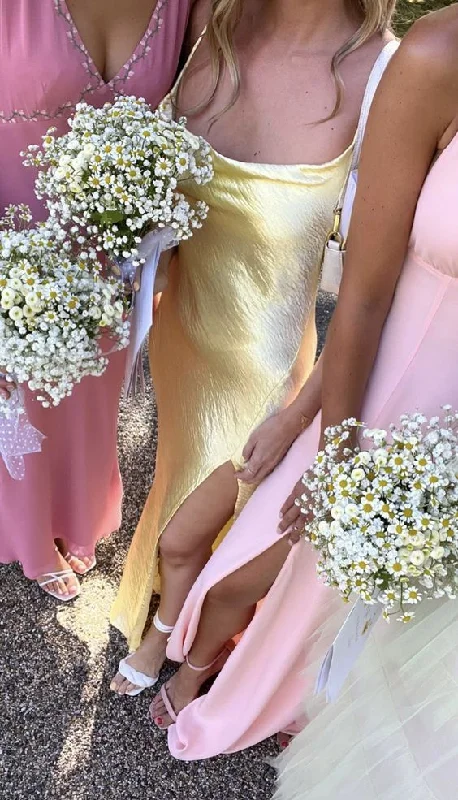 Price Reduction fitted bodycon dressLight Yellow Simple Prom Dress With Split,Sexy Evening Dress Y1616 Price Reduction fitted bodycon dressLight Yellow Simple Prom Dress With Split,Sexy Evening Dress Y1616