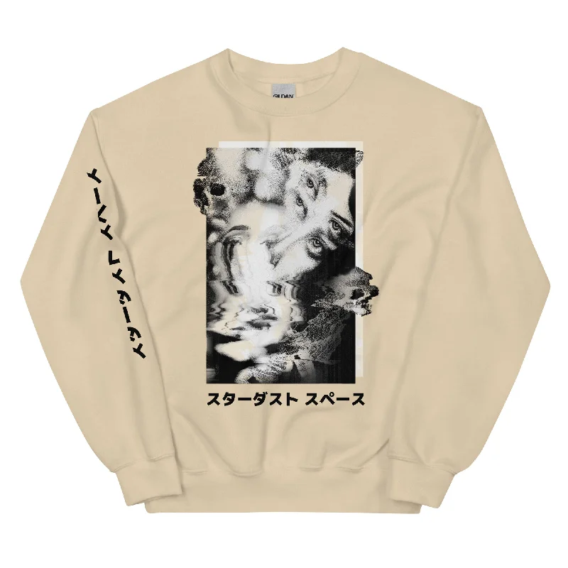 Classic Fit Crew Neck Sweatshirt For Women A TYPE OF COSMIC DUST