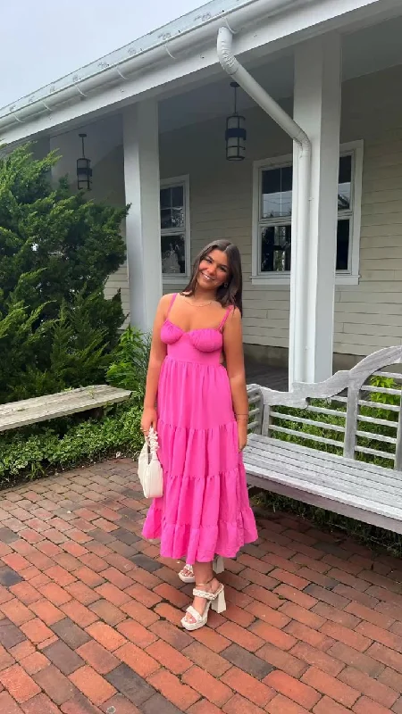 Deal Dash trendy wrap dressChic A-line Midi-length Prom Dress,Summer Beach Dress Y5281