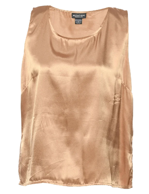 Sleeveless Evening Top - M