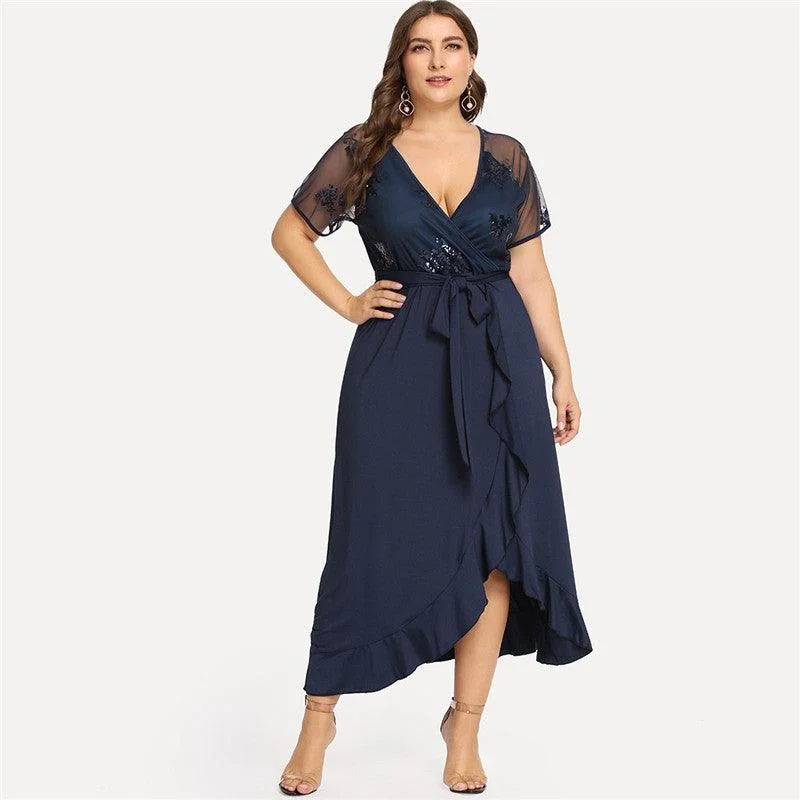 Flash Deals ashionable dressKnitted maxi skirt with irregular hem