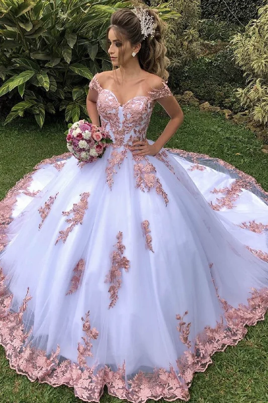 Super Sale White Lace Long A-Line Floor Length Formal Dress