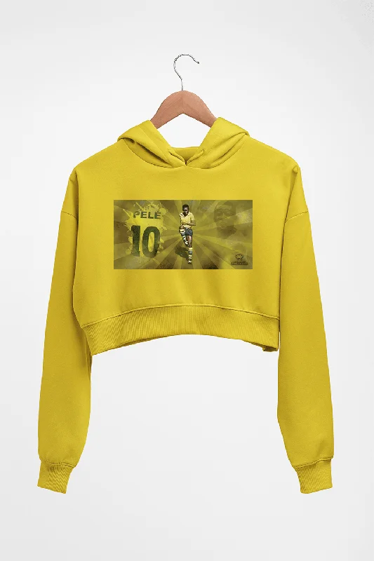 Limited Quantity graphic hooded sweatshirtPele Crop HOODIE FOR WOMEN