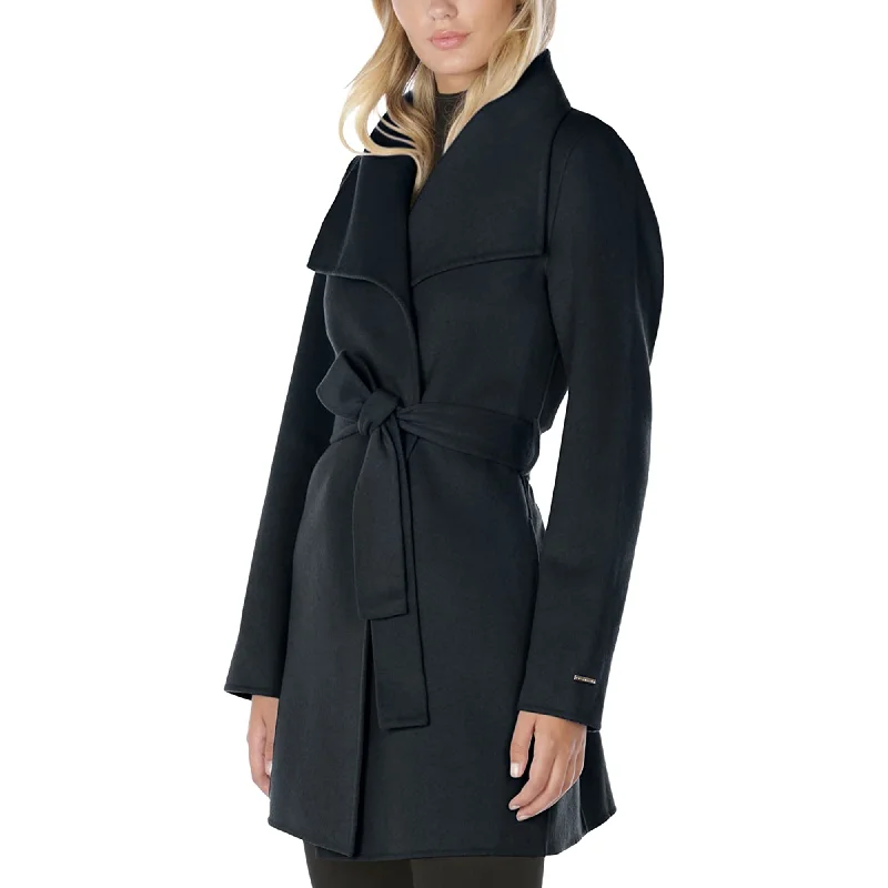 Final Clearance tailored coatTAHARI Women's Wool Wrap Coat with Tie Belt, Deep Teal Final Clearance tailored coatTAHARI Women's Wool Wrap Coat with Tie Belt, Deep Teal