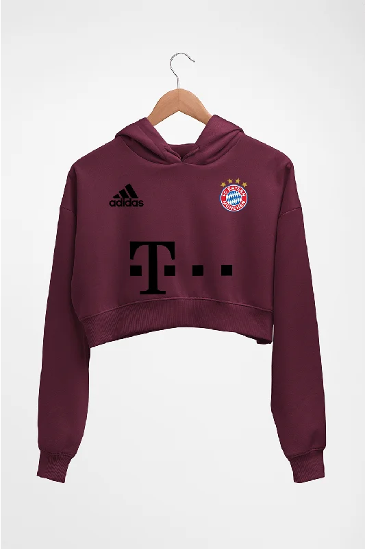 FC Bayern Munich 2021-22 Crop HOODIE FOR WOMEN