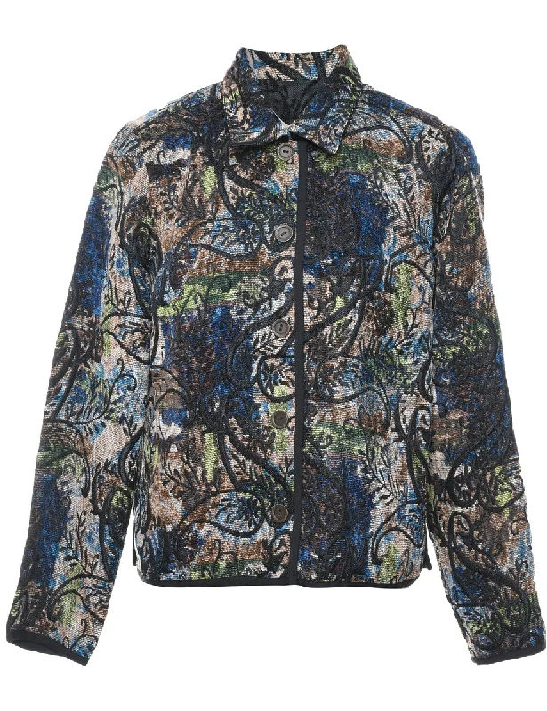 Super Savings functional coatPaisley Pattern Tapestry Jacket - M