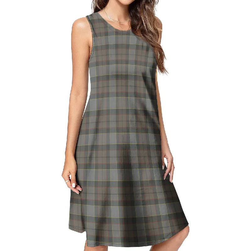 Mega Deal Outlander Tartan Womens Casual Dresses