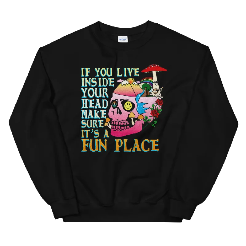 Today’s Deal urban workout sweatshirtIf You Live Inside Your Head Graphic Sweatshirt Today’s Deal urban workout sweatshirtIf You Live Inside Your Head Graphic Sweatshirt
